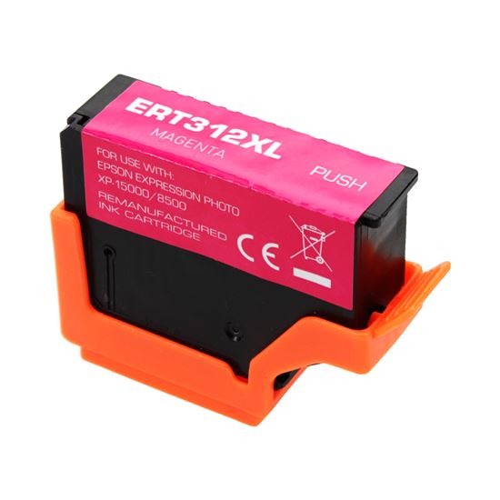 Remanufactured Epson 312XL (T312XL320) InkJet Cartridge, Photo Magenta 500 High Yield 1