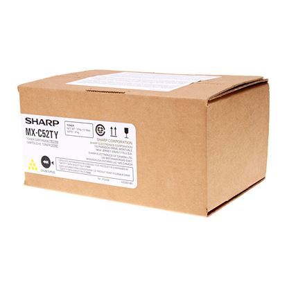 OEM Sharp  (MX-C52TY) Toner Cartridge, Yellow 14.2K Yield 1