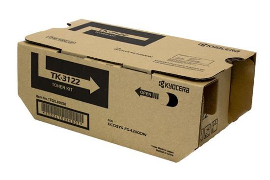 OEM Kyocera Mita TK-3122 (1T02L10USV) Toner Cartridge, Black 21K Yield 1