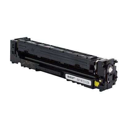 EcoPlus HP 206X (W2112X) Toner Cartridge, Yellow 2.45K High Yield, (Used OEM Chip), TAA Compliant 1