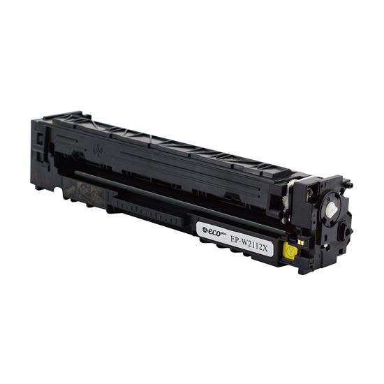 EcoPlus HP 206X (W2112X) Toner Cartridge, Yellow 2.45K High Yield, (Used OEM Chip), TAA Compliant 1