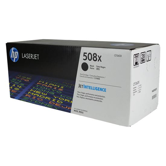 OEM HP 508X (CF360X) Toner Cartridge, Black 12.5K High Yield 1