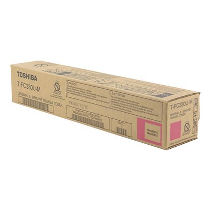 OEM Toshiba T-FC330U-M (TFC330UM) Toner Cartridge, Magenta 17.4K Yield 1