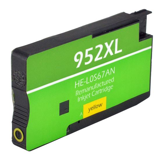 Remanufactured HP 952XL (L0S67AN) InkJet Cartridge, Yellow 1.6K High Yield 1