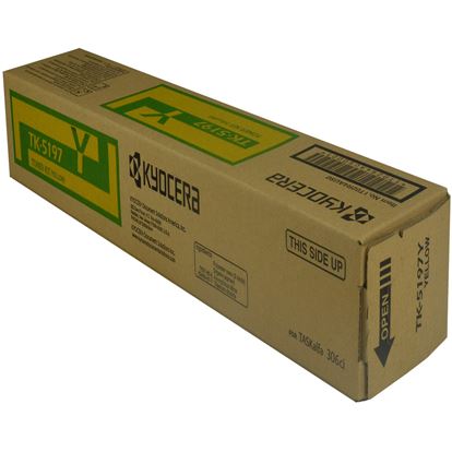 OEM Kyocera Mita TK-5197Y (1T02R4AUS0) Toner Cartridge, Yellow 7K Yield 1
