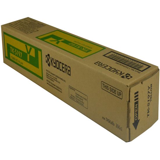 OEM Kyocera Mita TK-5197Y (1T02R4AUS0) Toner Cartridge, Yellow 7K Yield 1