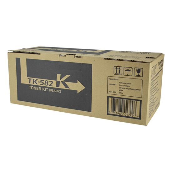 OEM Kyocera Mita TK-582K (1T02KT0US0) Toner Cartridge, Black 3.5K Yield 1