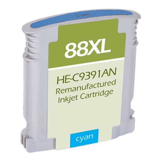 Remanufactured HP 88XL (C9386AN) InkJet Cartridge, Cyan 1540 High Yield 1