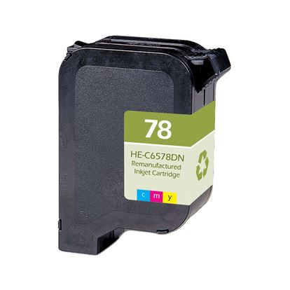 Remanufactured HP 78 (C6578DN) InkJet Cartridge, Color 560 Yield 1