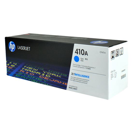OEM HP 410A (CF411A) Toner Cartridge, Cyan 2.3K Yield 1