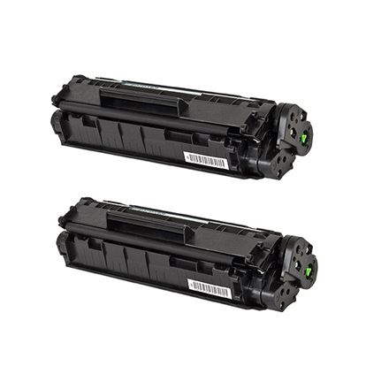 Compatible HP 12A (Q2612A) Toner Cartridge, Black 2K Yield, 2 Cartridge Value Pack 1