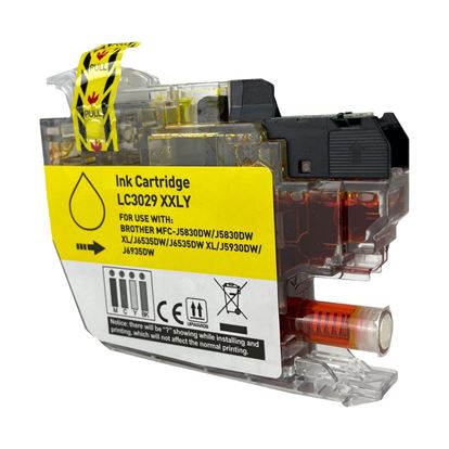 Compatible Brother LC3029 XXL (LC3029Y) InkJet Cartridge, Yellow 1.5K Super High Yield 1