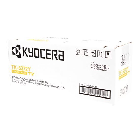 OEM Kyocera Mita TK-5372Y (1T02YJAUS0) Toner Cartridge, Yellow 5K Yield 1