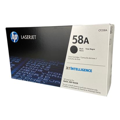OEM HP 58A (CF258A) Toner Cartridge, Black 3K Yield 1