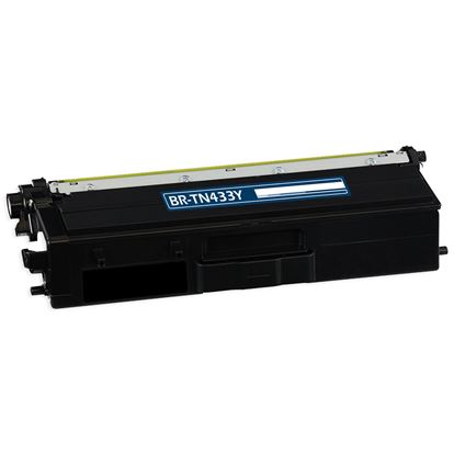 Compatible Brother TN433 (TN433Y) Toner Cartridge, Yellow 4K High Yield 1