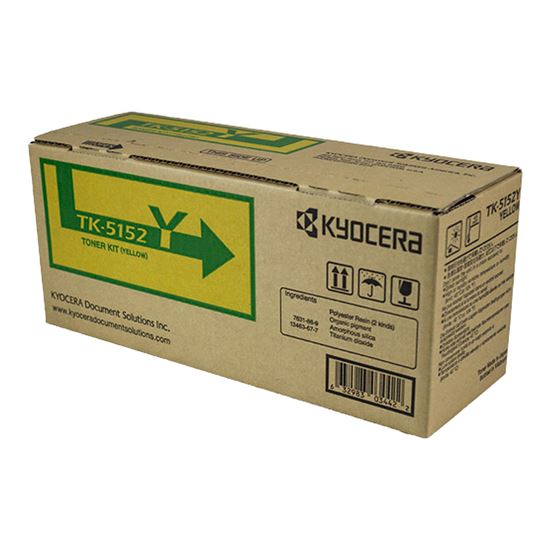 OEM Kyocera Mita TK-5152Y (1T02NSAUS0) Toner Cartridge, Yellow 10K Yield 1