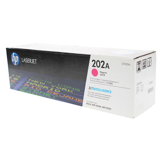 OEM HP 202A (CF503A) Toner Cartridge, Magenta 1.3K Yield 1