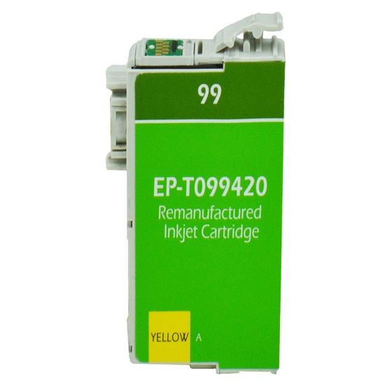 Remanufactured Epson 99 (T099420) InkJet Cartridge, Yellow 450 Yield 1