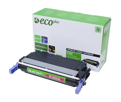 EcoPlus HP 643A (Q5953A) Toner Cartridge, Magenta 10K Yield, Made in USA 1
