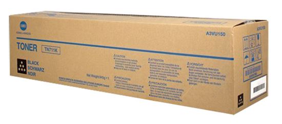 OEM Konica Minolta TN711K (A3VU130) Toner Cartridge, Black 47.2K Yield 1