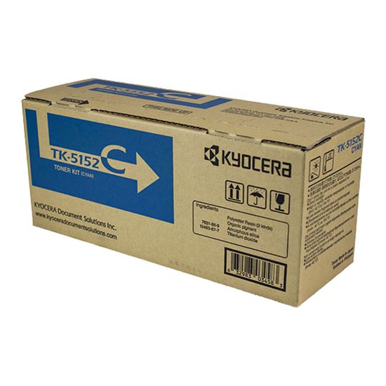 OEM Kyocera Mita TK-5152C (1T02NSCUS0) Toner Cartridge, Cyan 10K Yield 1