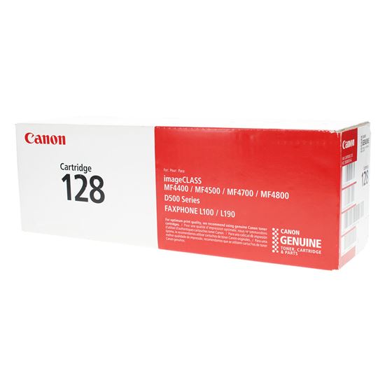 OEM Canon 128 (3500B001) Toner Cartridge, Black 2.1K Yield 1