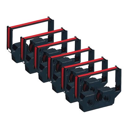 Compatible Epson ERC-02BR POS Ribbon, Black/Red, 6 Pack Value Pack 1