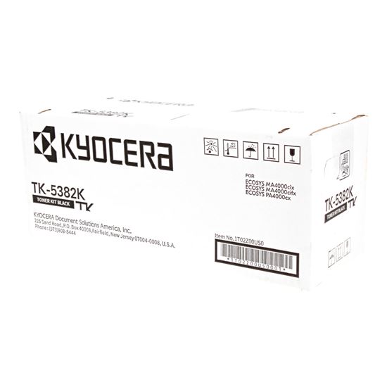 OEM Kyocera Mita TK-5382K (1T02Z00US0) Toner Cartridge, Black 13K Yielld 1