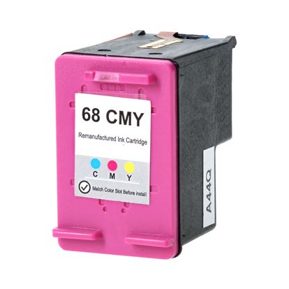 Remanufactured HP 68 (7FP20TN) Inkjet Cartridge, Tri-Color 120 Yield 1