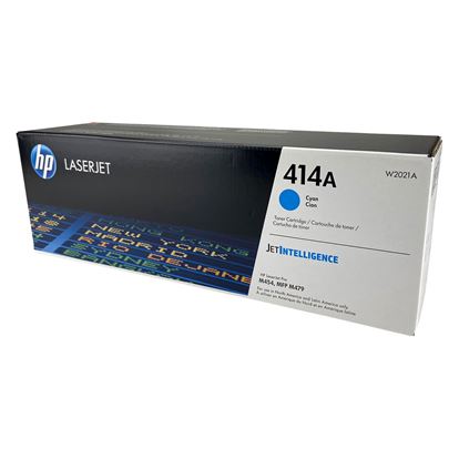 OEM HP 414A (W2021A) Toner Cartridge, Cyan 2.1K Yield 1