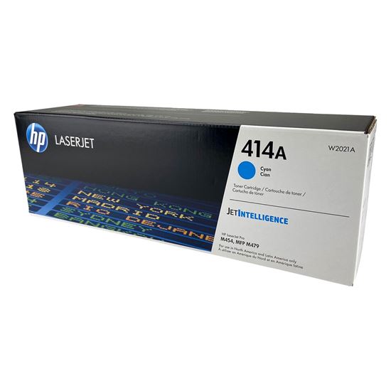 OEM HP 414A (W2021A) Toner Cartridge, Cyan 2.1K Yield 1