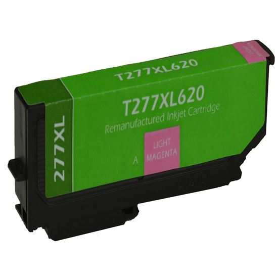 Remanufactured Epson 277XL (T277XL620) InkJet Cartridge, Light Magenta 740 High Yield 1