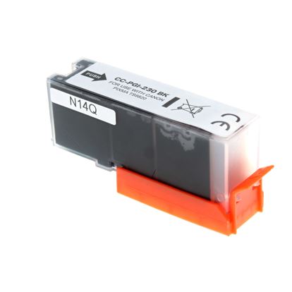 Compatible Canon PGI-230BK (6673C001) Inkjet Cartridge, Pigment Black 24 ML 1