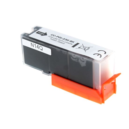 Compatible Canon PGI-230BK (6673C001) Inkjet Cartridge, Pigment Black 24 ML 1