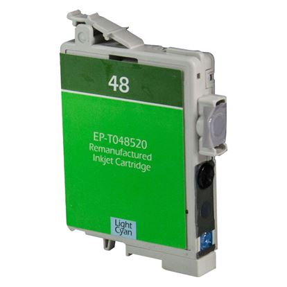 Remanufactured Epson 48 (T048520) InkJet Cartridge, Photo Cyan 430 Yield 1