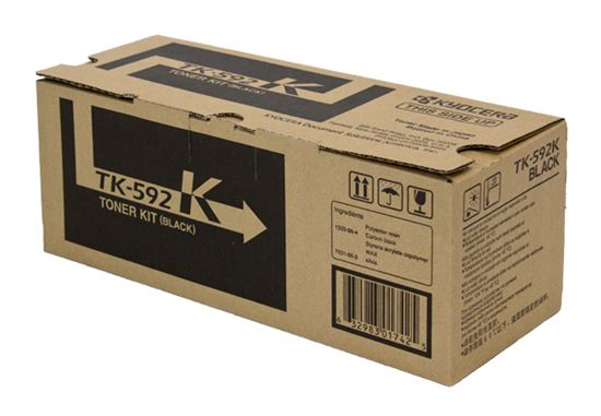 OEM Kyocera Mita TK-592K (1T02KV0US0) Toner Cartridge, Black 7K Yield 1