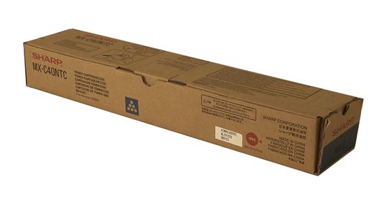 OEM Sharp MX-C40NTC Toner Cartridge, Cyan 10K Yield 1