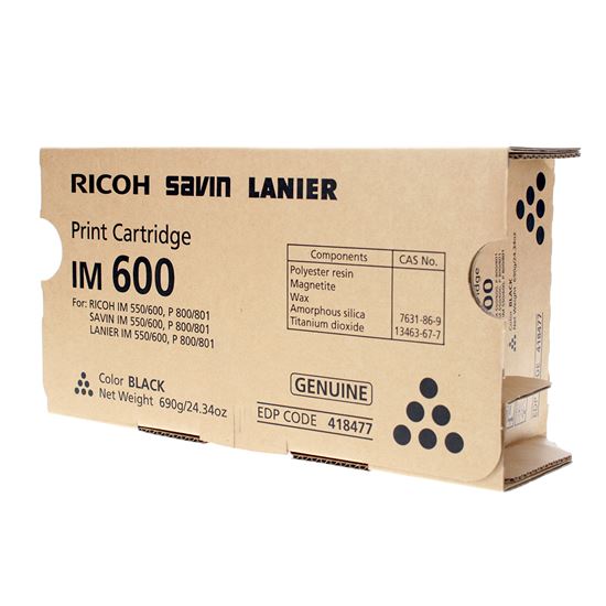 OEM Ricoh  (418477) Toner Cartridge, Black 25.5K Yield 1