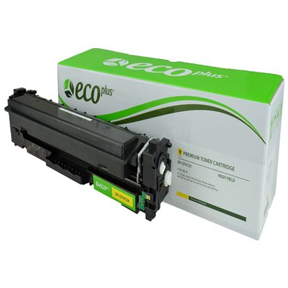 EcoPlus HP 410X (CF412X) Toner Cartridge, Yellow 5K High Yield 1
