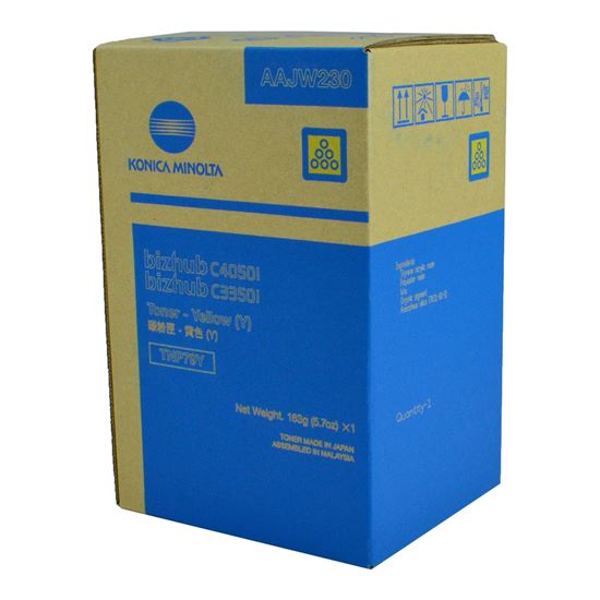 OEM Konica Minolta TNP79Y (AAJW230) Toner Cartridge, Yellow 9K Yield 1