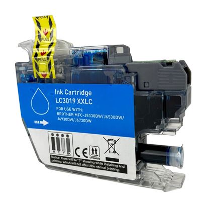 Compatible Brother LC3019 XXL (LC3019C) InkJet Cartridge, Cyan 1.5K Super High Yield 1