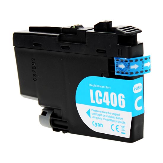 Compatible Brother LC406C Inkjet Cartridge, Cyan 1500 Yield 1