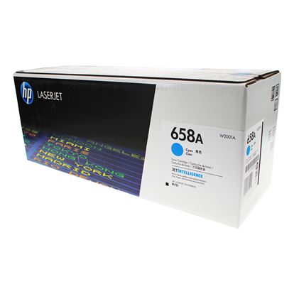OEM HP 658A (W2001A) Toner Cartridge, Cyan 6K Yield 1