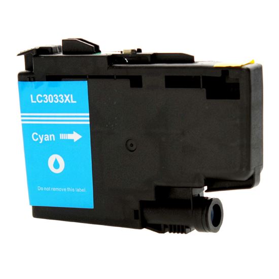Compatible Brother LC3033 (LC3033C) InkJet Cartridge, Cyan 1500 Super High Yield 1