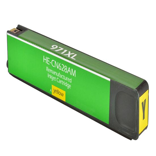 Remanufactured HP 971XL (CN628AM) InkJet Cartridge, Yellow 6.6K High Yield 1