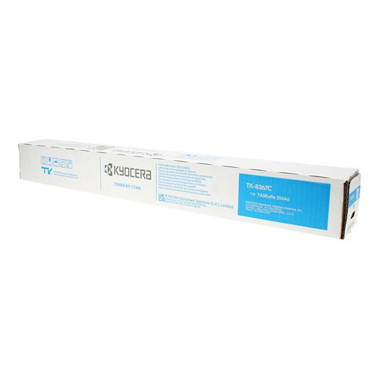OEM Kyocera Mita TK-8367C (1T02YPCUS0) Toner Cartridge, Cyan 12K Yield 1