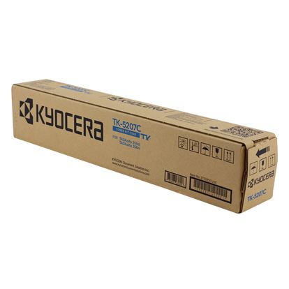 OEM Kyocera Mita TK-5207C (1T02R5CUS0) Toner Cartridge, Cyan 12K Yield 1