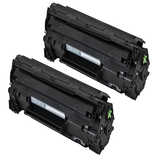 Compatible Canon CRG-137 (9435B001AA) Toner Cartridge, Black 2.4K Yield, 2 Cartridge Value Pack 1