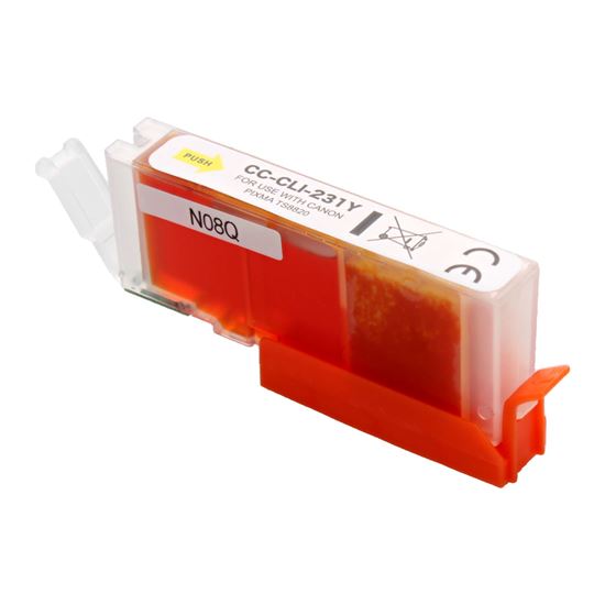 Compatible Canon CLI-231Y (6677C001) Inkjet Cartridge, Yellow 8.5 ML Std Yield 1
