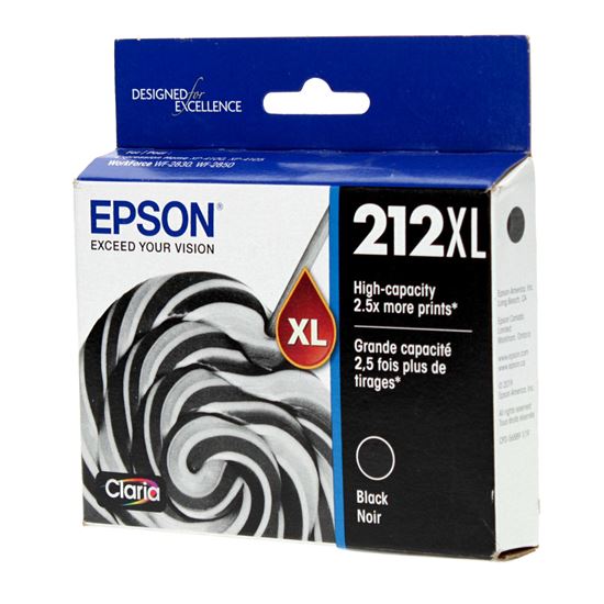 OEM Epson 212XL (T212XL120) Inkjet, Black 500 High Yield 1